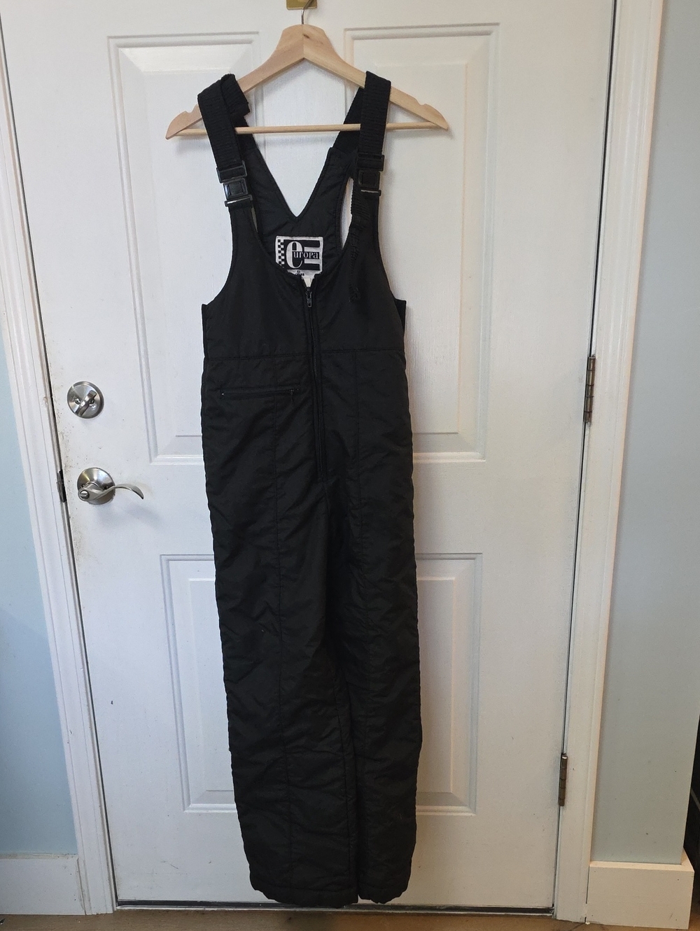 Kids Black Insulated Snow Bib Overalls - Unbranded